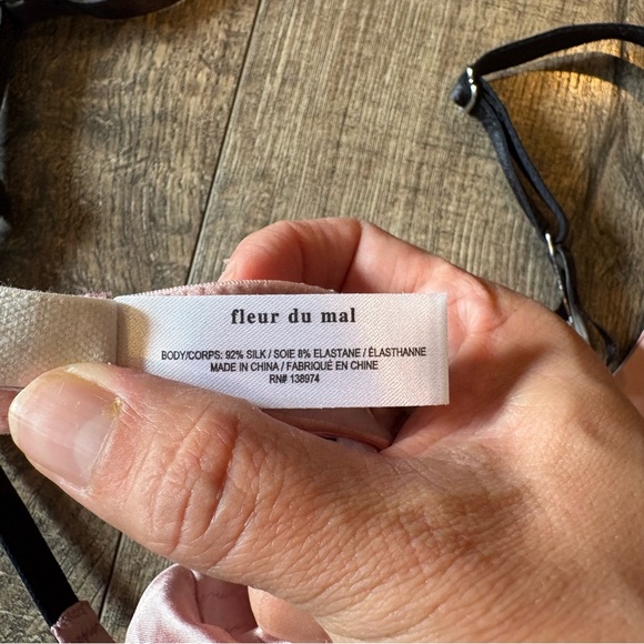 3489 Fleur Du Mal Top Stitch Garter Belt Size 3 - Picture 6 of 10